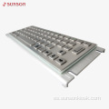 Teclado industrial de metal con panel táctil